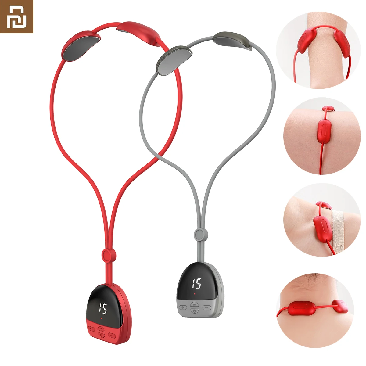 

Youpin Neck Massager Pain Relief Protector Hanging Cervical Spine Portable Mini Pulse Shoulder Cervical Massage Hot Compress