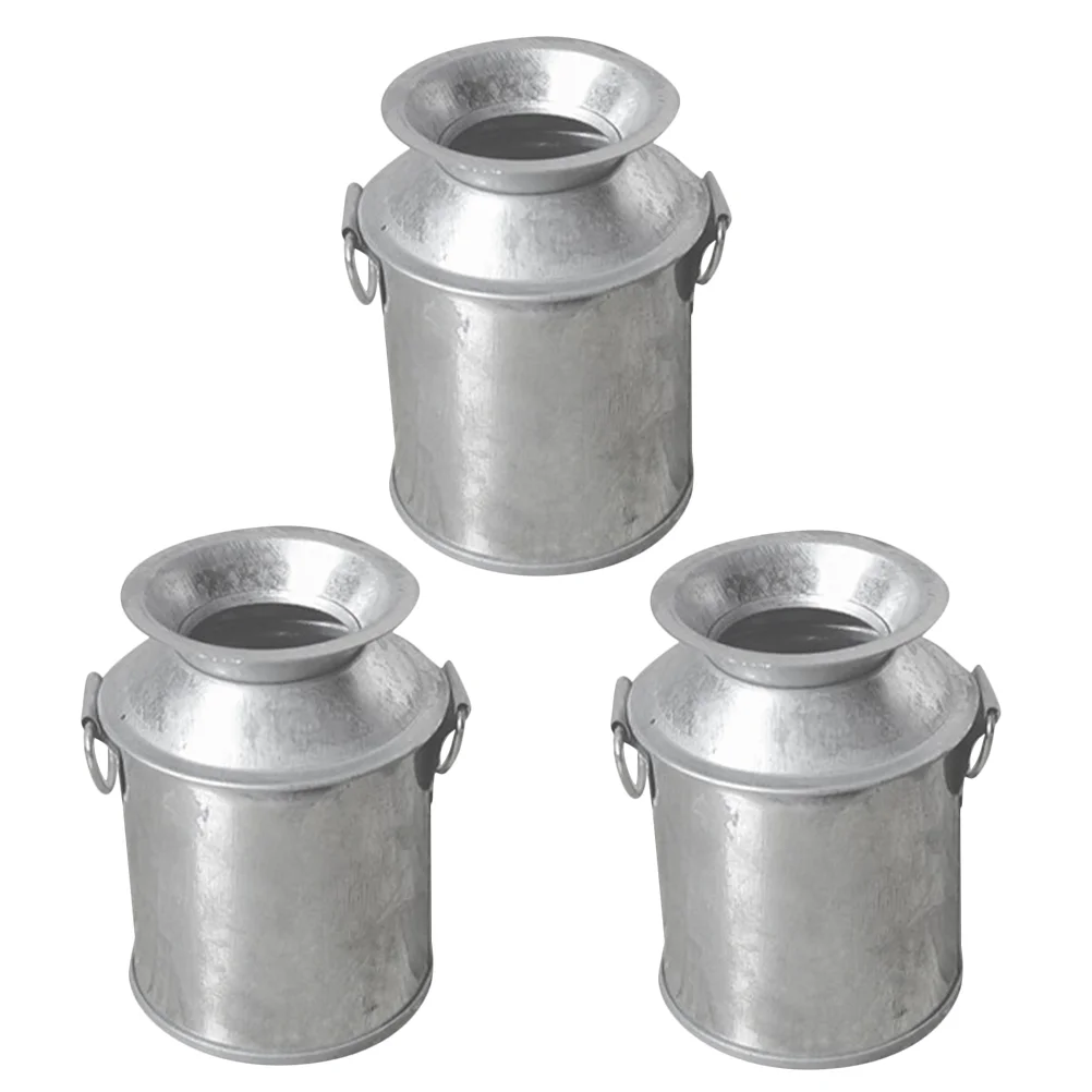 

Succulent Flower Pot Small Iron Vase Miniature House Accessory Accessories Bucket Decor Vases Metal Tiny Statue