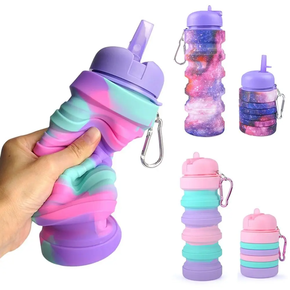 

Telescopic Silicone Travel Cup Camping Bottle Cycling for Sports Travel Camping