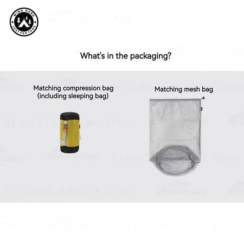 Сверхлегкий пуховый спальный мешок AEGISMAX Dusk 4. ℃ -2 800FP Водонепроницаемый