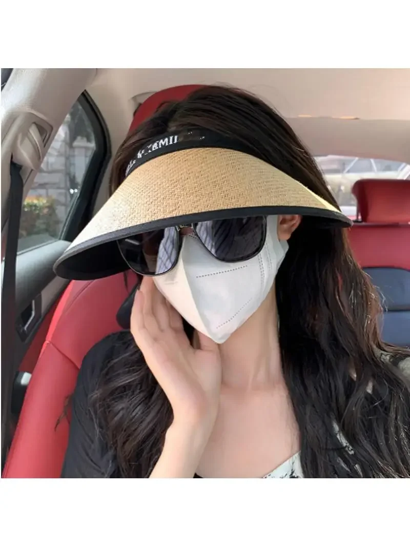 2024 новая летняя пустая цилиндр с защитой от ультрафиолета солнцезащитная шляпа