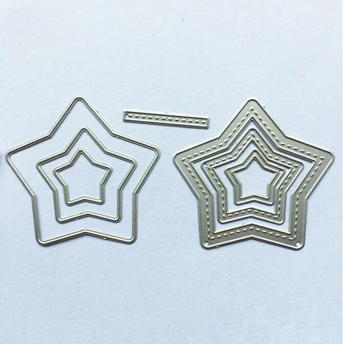 Звезды металлические Вырубные штампы фотоальбом бумажная карта шаблон форма