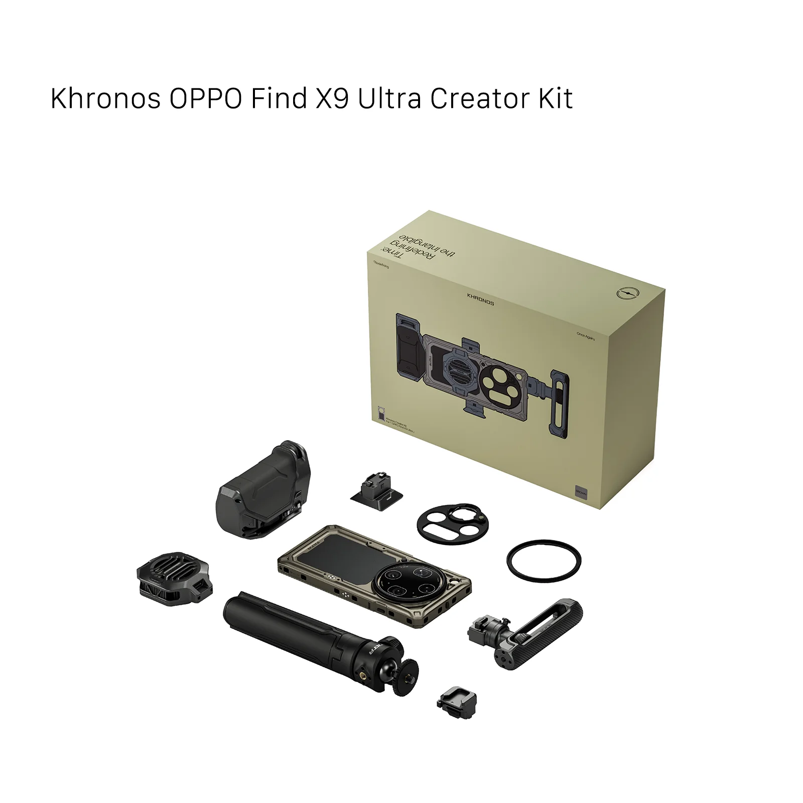 Фото Комплект TILTA Khronos для OPPO Find X9 Ultra Creator Kit с адаптером для фильтров 67 мм, рукояткой Focous PD, быстросъемной ручкой-штативом TK-X9UL №1