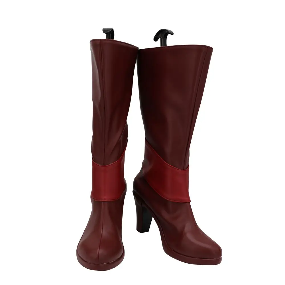 Обувь для косплея Alastor женщин и мужчин Fantasia Кожаные Ботинки на каблуке с