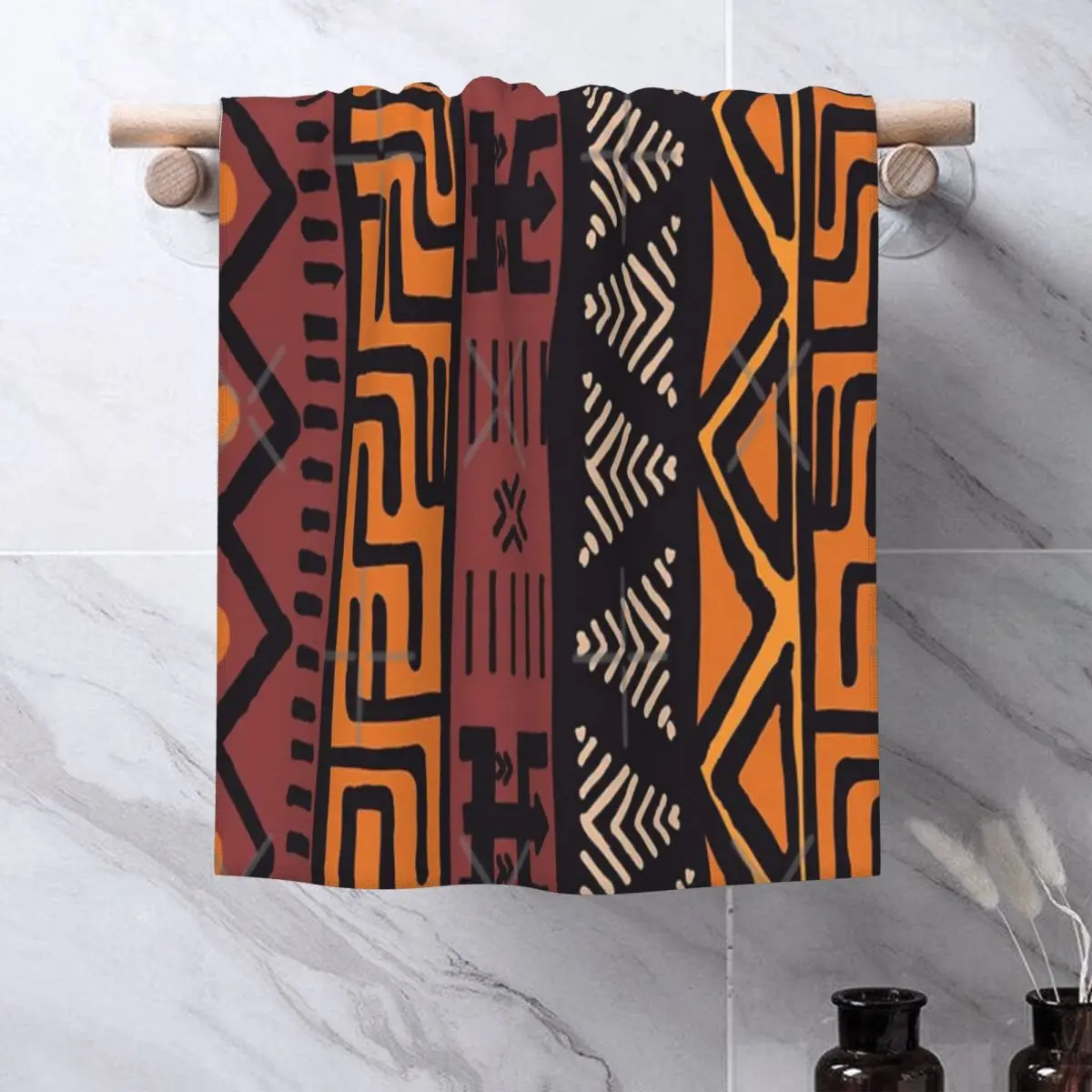 Африканский Племенной брызговик с узором 1 полотенце s для лица банный халат