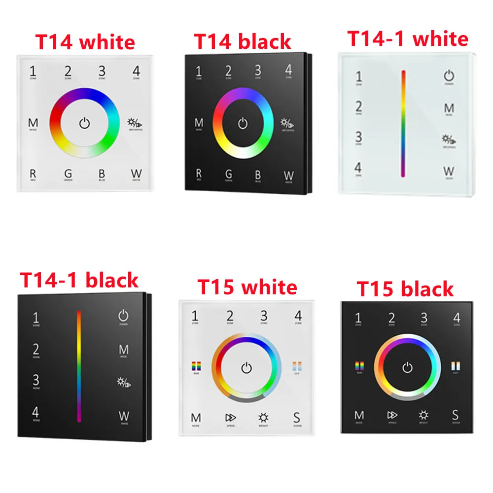 

4 зоны 1-5 цветов RGBW Touch DMX512 главный переключатель RF DMX Главная панель программируемый фотоприемник 100-240VAC
