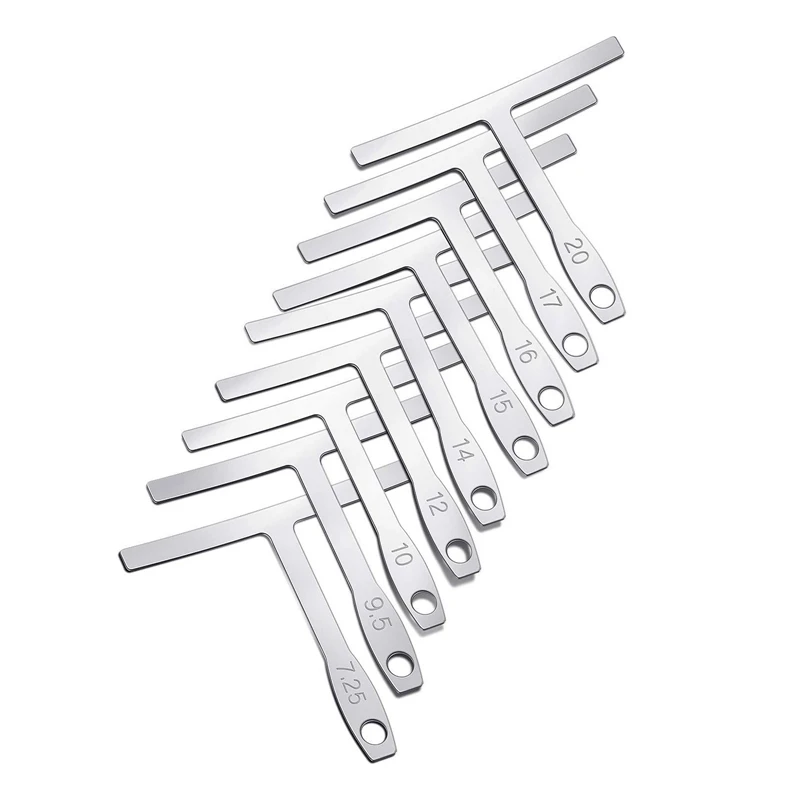 Набор инструментов для измерения гитары Luthier линейка струн нижний радиус струны