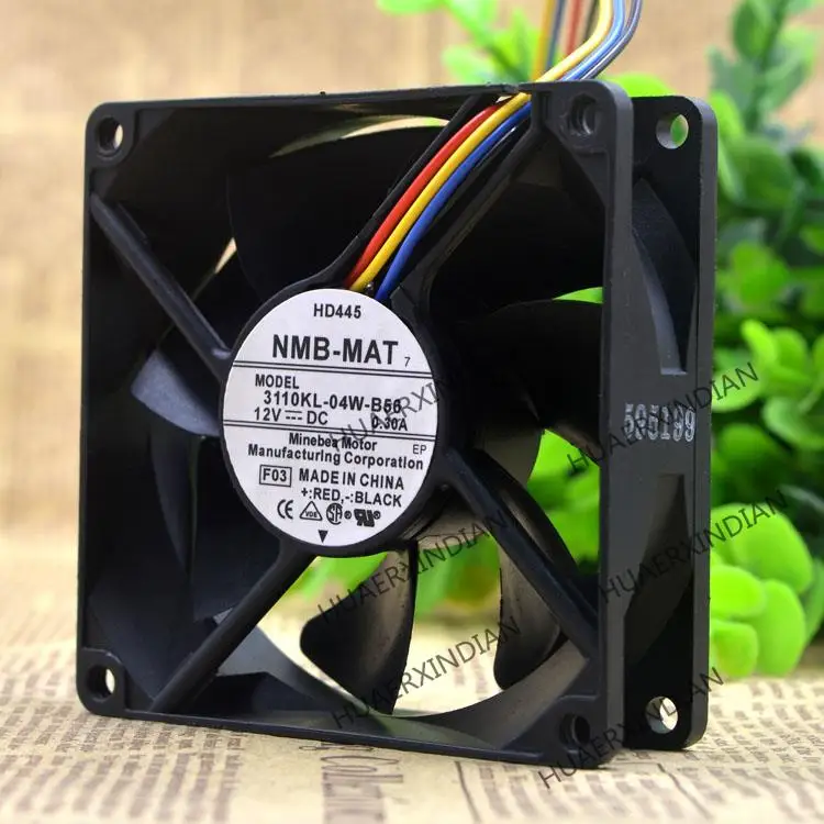 Новый комплект охлаждающих вентиляторов 8 см 8025 12 в а 3110KL-04W-B56 4 в сборе