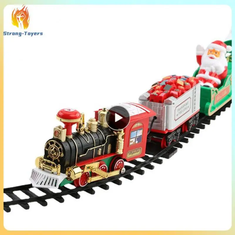 

Christmas Electric Train Mini Santa Claus Railcar Creative Christmas Tree Xmas Decor Kids Toys Gifts Train Set