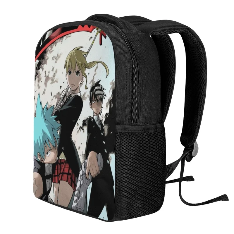 Twoheartsgirl Anime Soul Eater Kids School Bag Pencilcase Set Children Back to School Mini Schoolbags Toddler Pencil Box Pouch