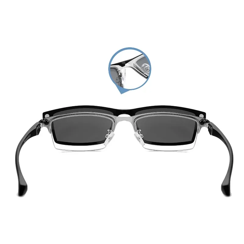 Солнцезащитные очки 6 в 1 для мужчин и женщин поляризационные Полуободковые при