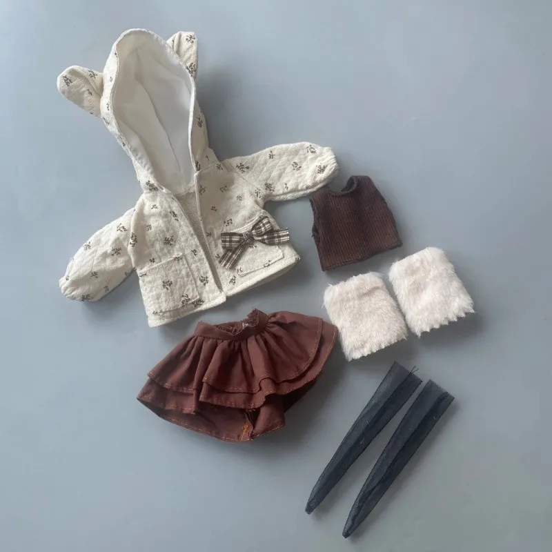 Фото Комплект одежды для куклы BJD 1/6 (30 см), для пышнотелой куклы, костюм для куклы Ghost Mom, набор для самостоятельного изготовления, платье в стиле Лолита №4