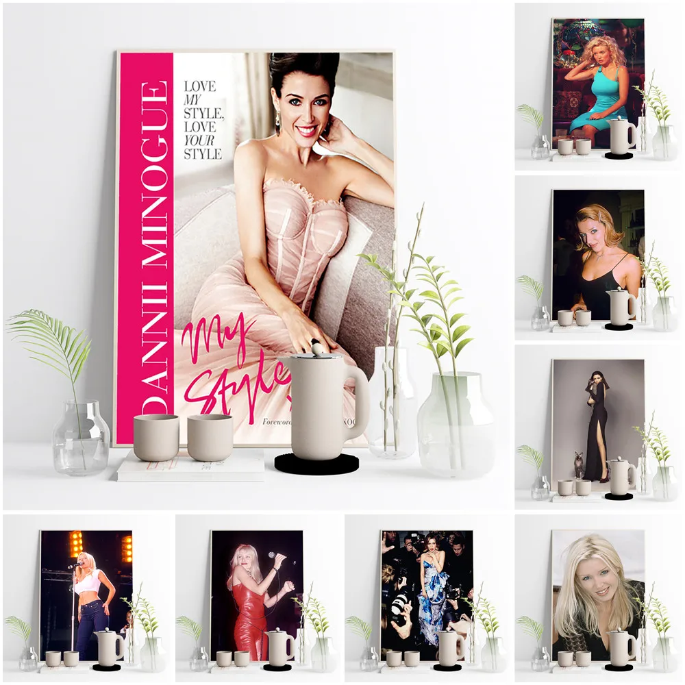 

Dannii Minogue Star Photo Print Art Sexy Poster Singer Music Canvas Painting Modern Wall Stickers Decor
