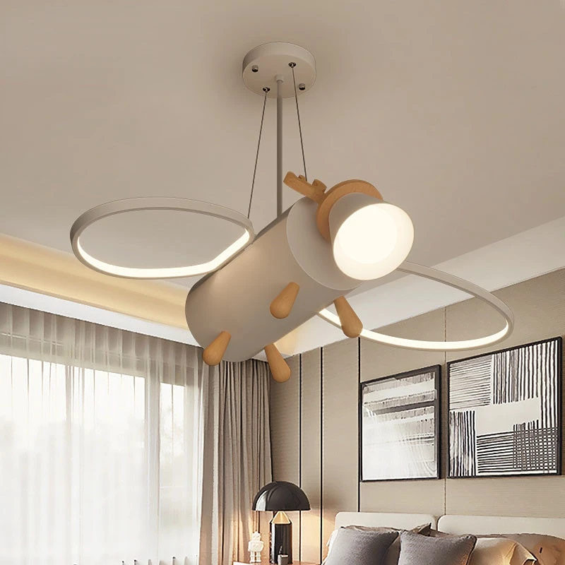 

Children's Deer Pendant Lamp Modern LED Creative Cartoon Light For Kids Room Kindergarten With Remote Control