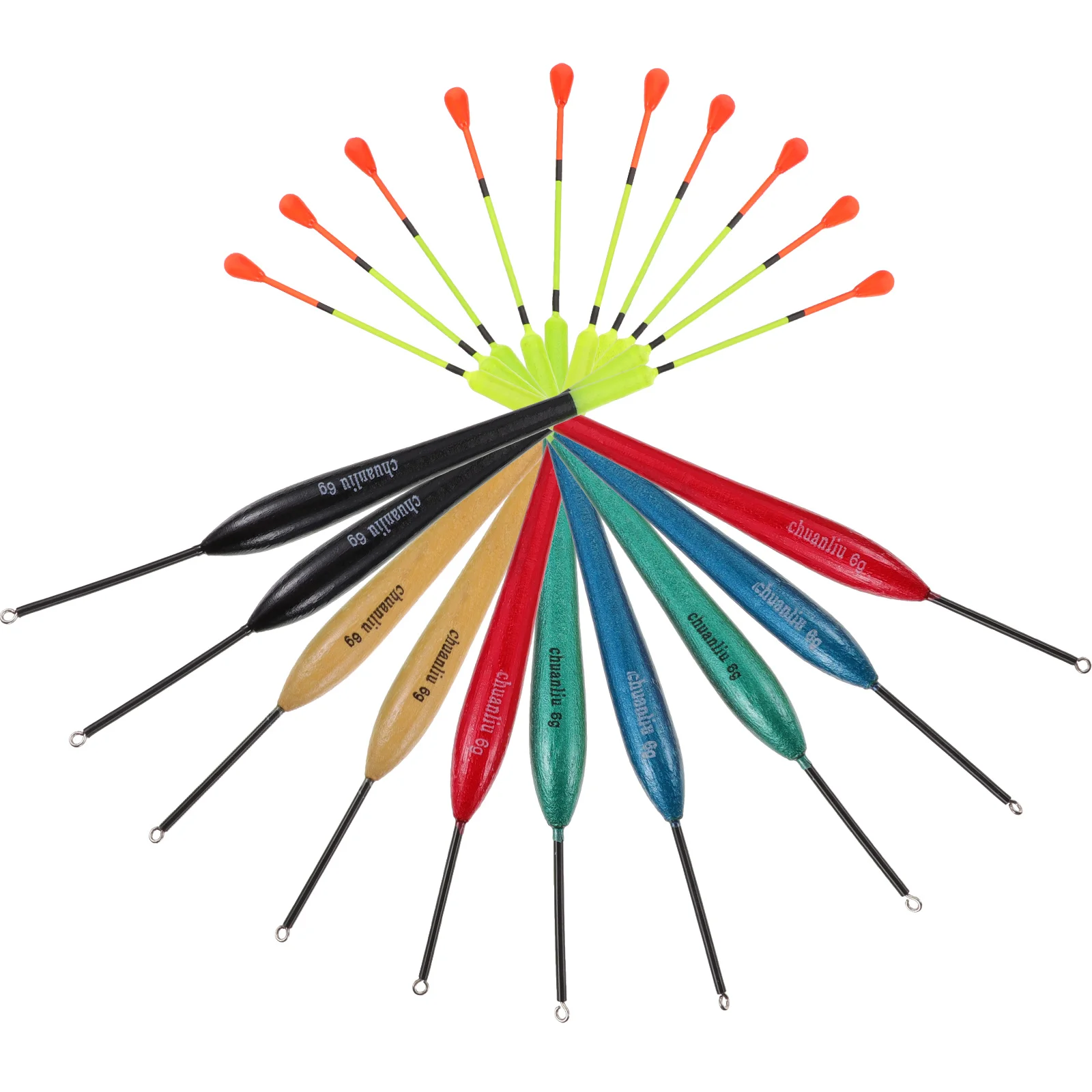 

10pcs Wood Fishing Bobber Fishing Bobbers Float Fishing Bobbers Fishing Gears