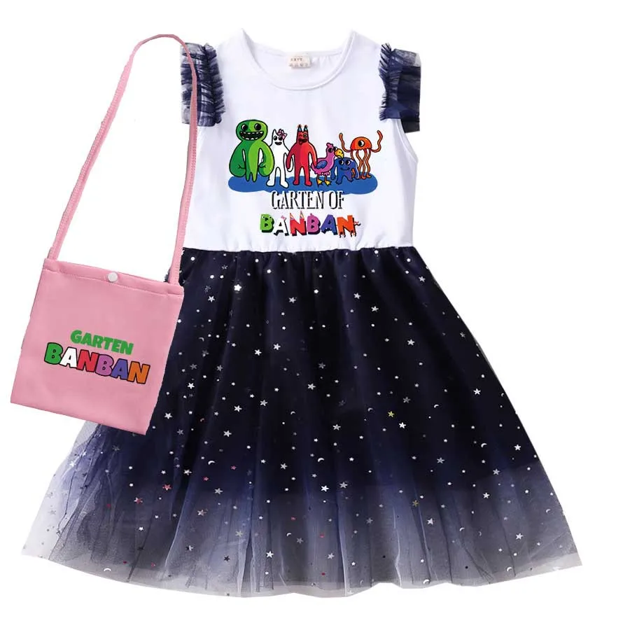 

Baby Girls Garden of Banban Dresses Kids Clothes Carnival Cosplay Costume Birthday Children Christmas Party Princess Dress+bag