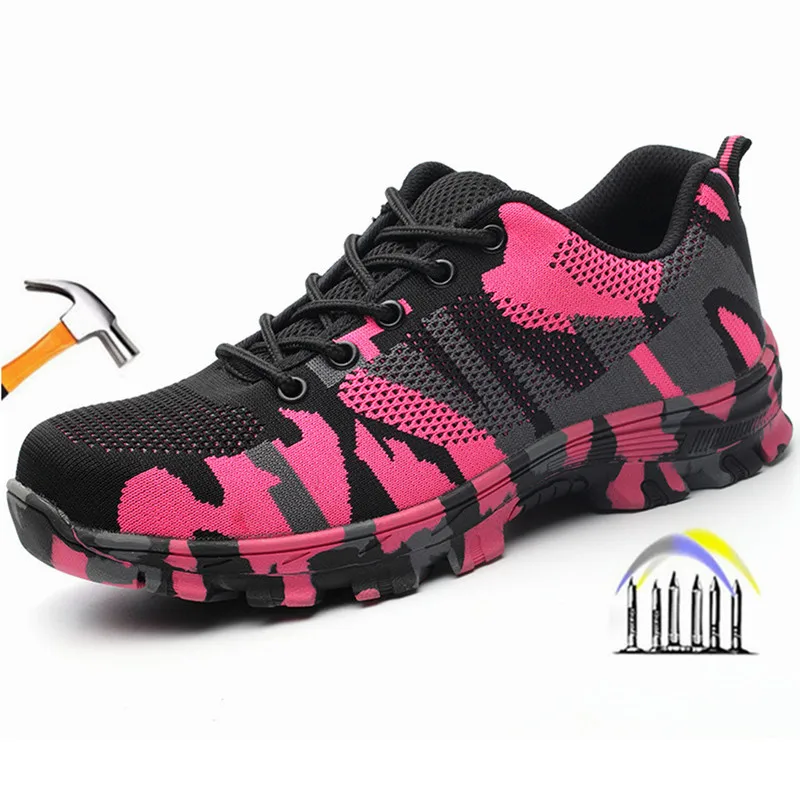 

working shoes with protection work boots safety steel toe shoes Safety footwear anti smashing work shoes women anti slip shoes