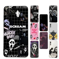 ghostface horror scream art pattern phone case soft silicone case for huawei p 30lite p30 20pro p40lite p30 capa
