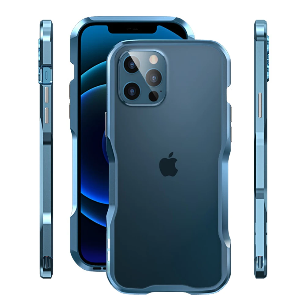 Противоударный алюминиевый бампер с металлической рамкой Fundas Cover для iPhone13 iPhone 13 11