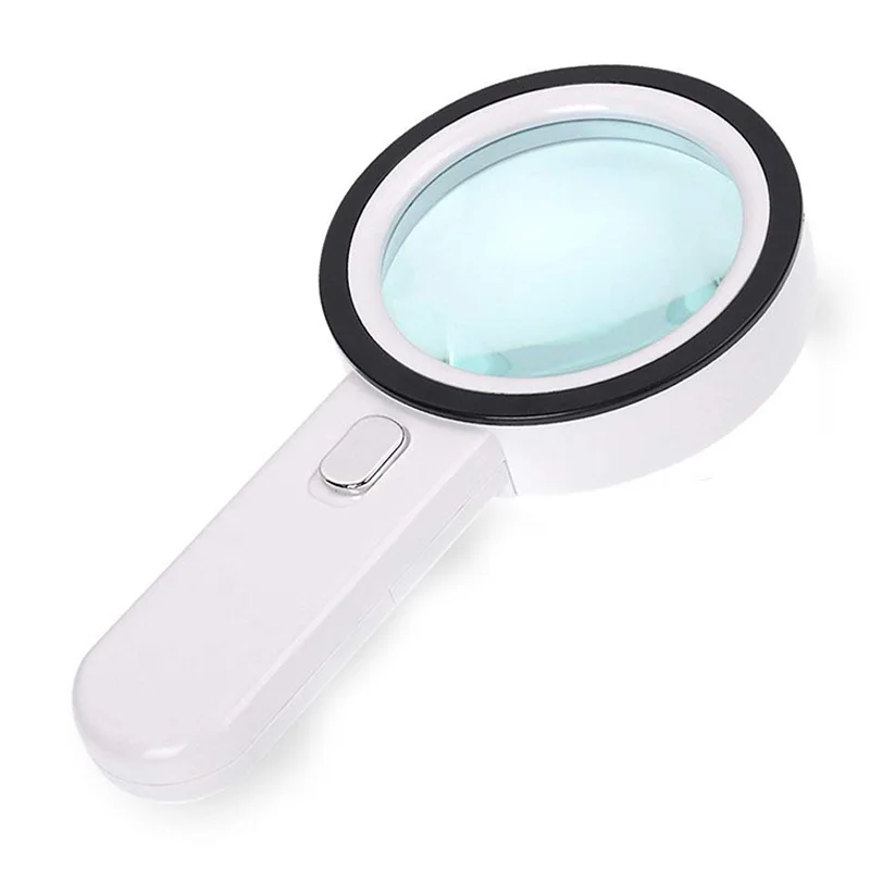 

Magnifying Glass 20X Large Magnifier with Light LED Illuminated Handheld Premium High Power Magnifying Glass for Reading Book