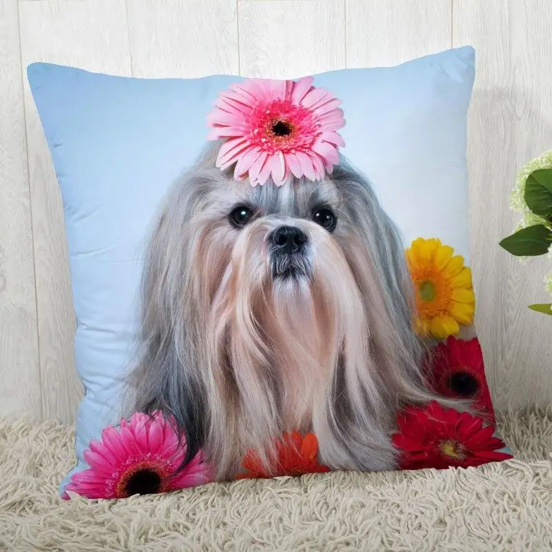 

45x45 см наволочка Shih Tzu наволочка современный Декор для дома гостиная наволочка