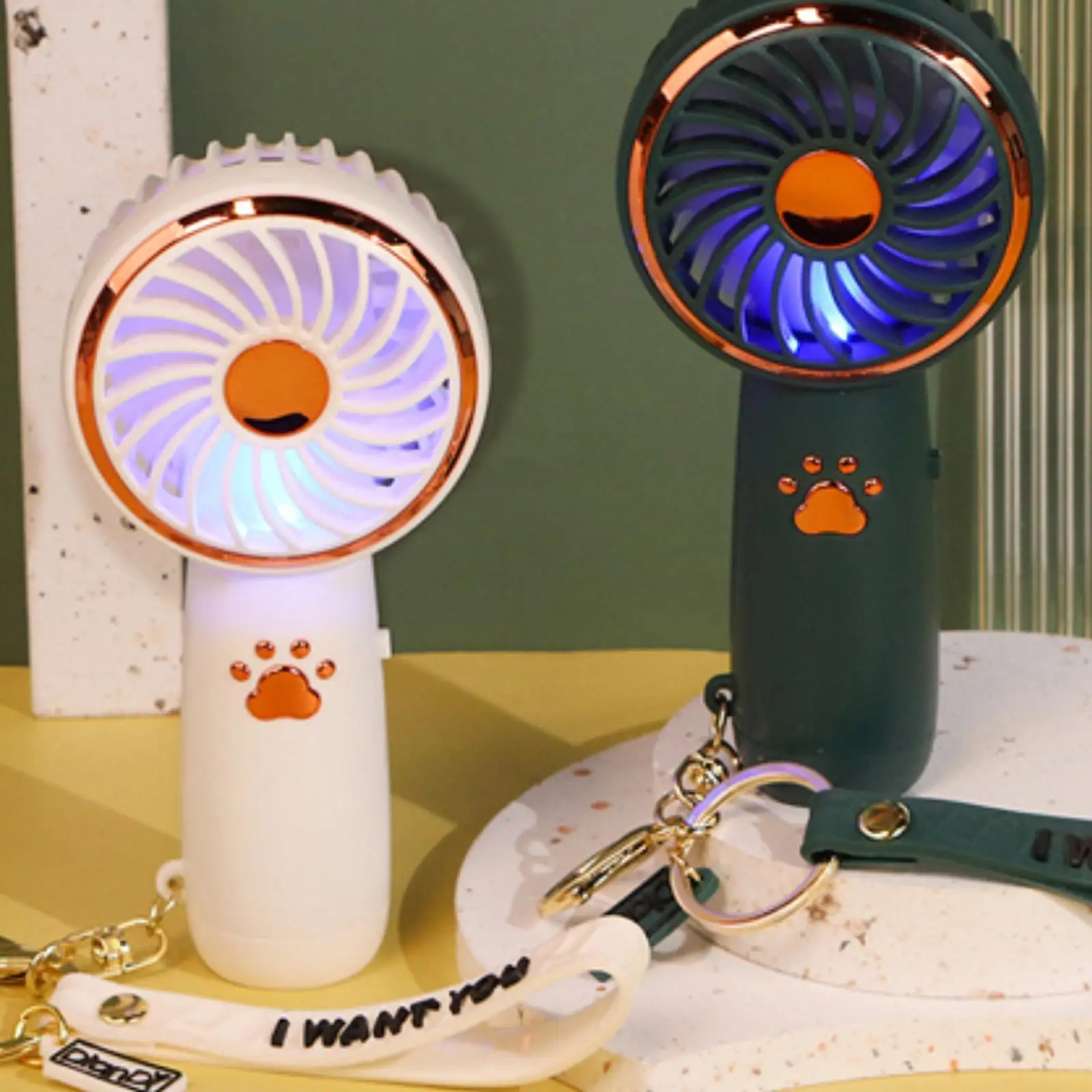 

Cat Claw Shape Wind Power Handheld Fan Air Cooler Mini Fan Portable Handheld Outdoor Travel Hand Fan