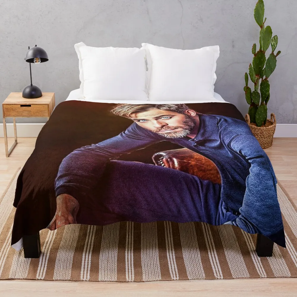 

Chris Pine Throw Blanket fluffy blankets large heavy blanket