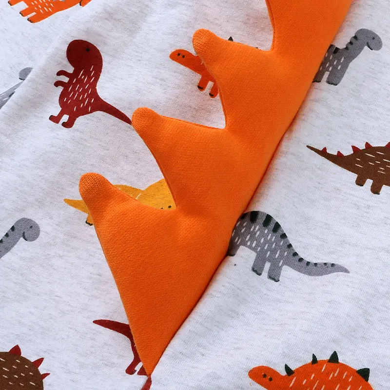 Cartoon 3D Dinosaur Baby Boy Clothes Warm Cotton Long Sleeve Hooded Romper Spring Autumn Toddler Newborn Clothing |