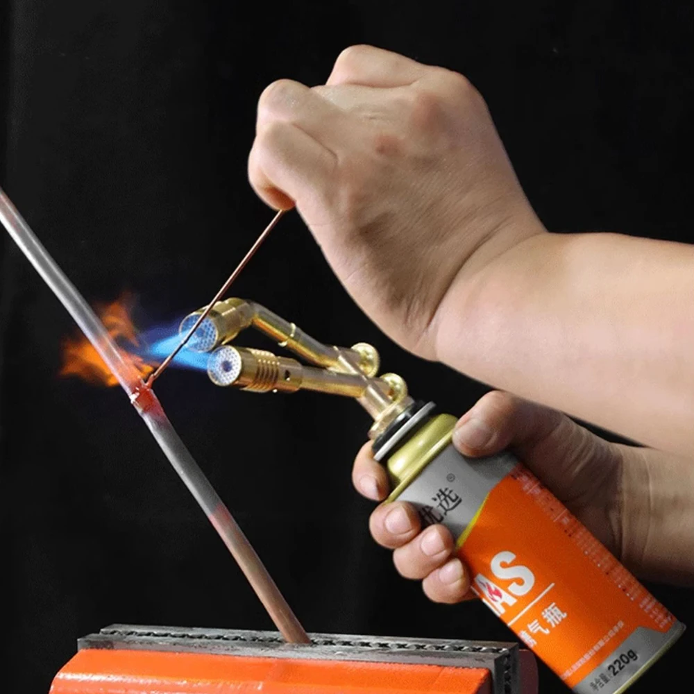 

Головка горелки, сварочная газовая горелка, температура 1300 ° Огнемет, открытый кемпинг, барбекю, портативный припой, тепловая пушка