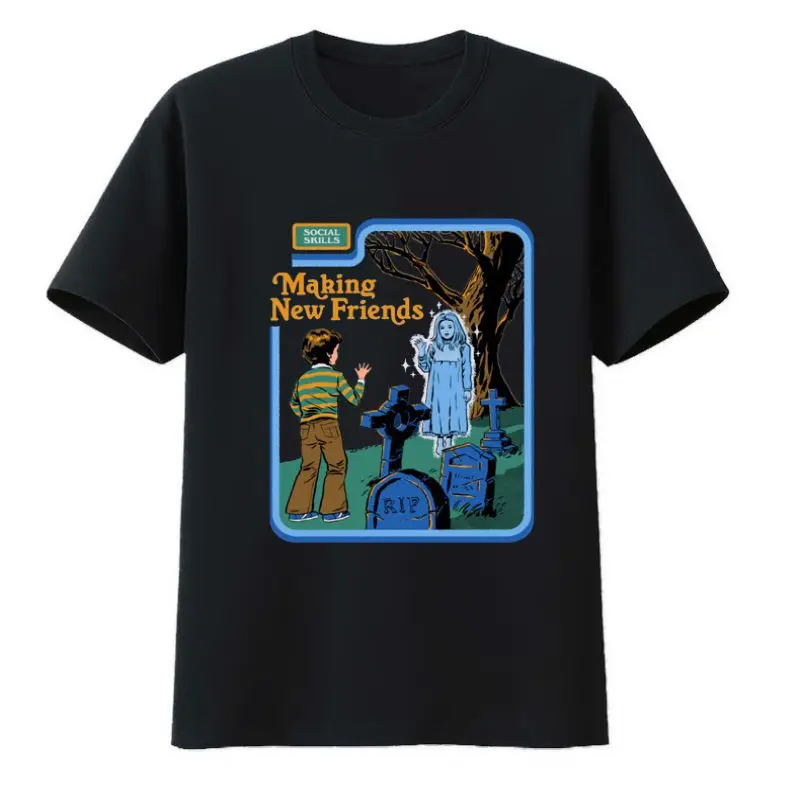 

Making New Friends Cotton T-shirts Social Skills O-neck Leisure Men's Clothing Summer Valorant Creative Comfortable The Weeknd