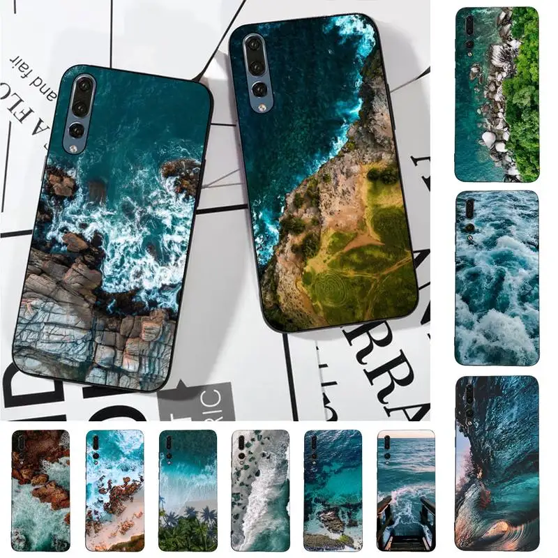 

Mountain Sea Beach Phone Case for Huawei P30 40 20 10 8 9 lite pro plus Psmart2019