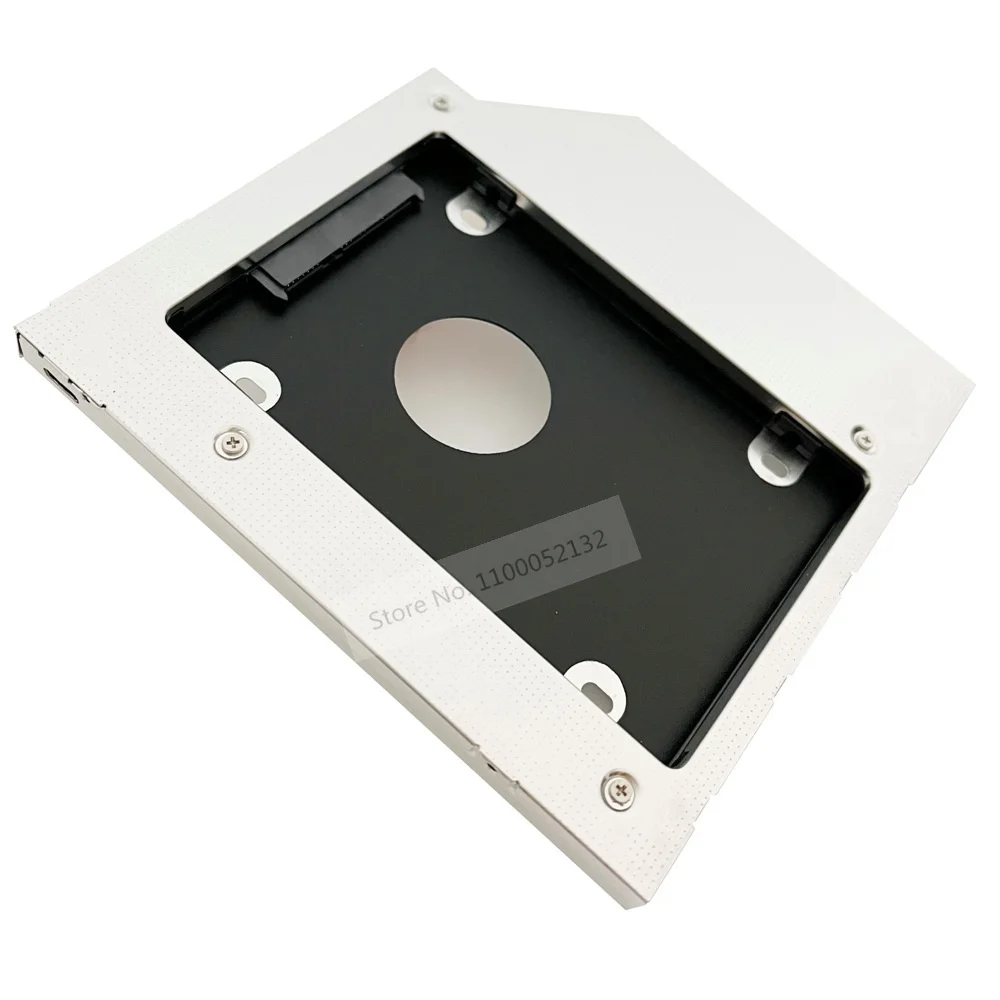 Aluminum 2nd Hard Drive HDD SSD Enclosure Optical bay Caddy Bracket Frame SATA for HP Pavilion 15-ab022ng 15-ak003ng 17-g102AX