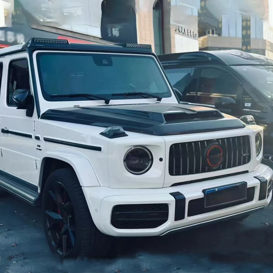 Подходит для Mercedes Benz G-Class W464 2019 + автомобильный передний бампер из углеродного волокна, детали вентиляционного капота двигателя, обновленный комплект кузова (art.: 3920cd64873a8) - 3920cd64873a8