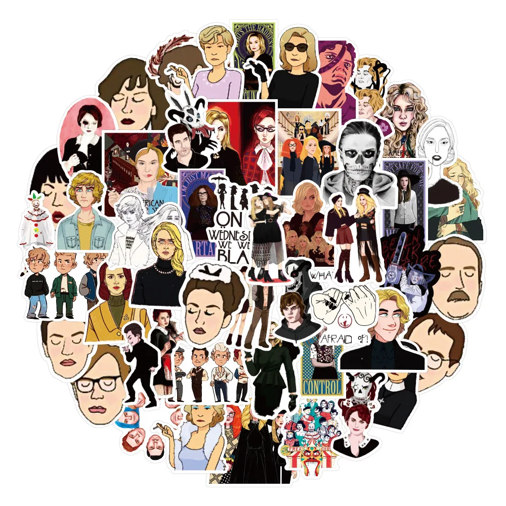 10/30/50 ШТ. Американская История Ужасов Стикер Фильма Чемодан Путешествия Ноутбук Гитара Скейтборд Телефон DIY Водонепроницаемый Стикер Оптовая