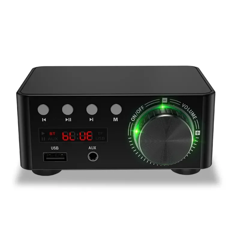 

Bluetooth 5.0 Digital Power Audio Amplifier board 50WX2 Stereo AMP Amplificador Home Theater USB TF Card Player