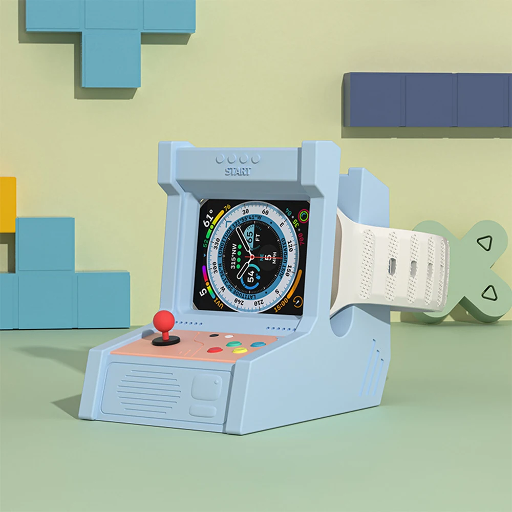 Silicone Charger Stand For Apple Watch Ultra 49mm 8 7 41mm 45mm Charging Dock Holder Gaming machine For Iwatch series 6 5 4 3 2