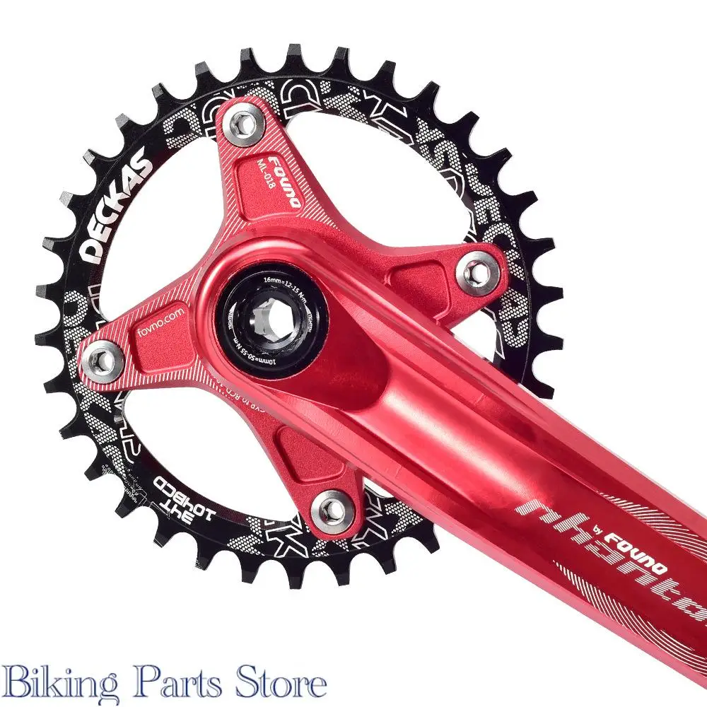 

Deckas 104BCD круглая овальная узкая широкая педиловая Shimano горный велосипед 32T 34T 36T 38T кривошипная система детали с одной зубчатой пластиной