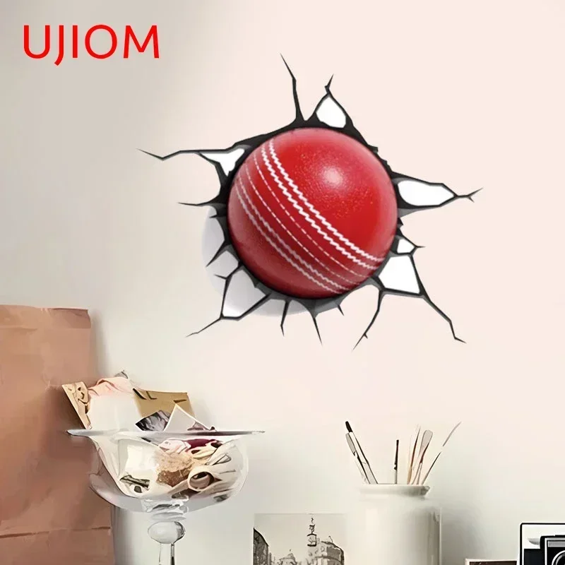 3D наклейки на стену в виде крикета и трещин 13 см