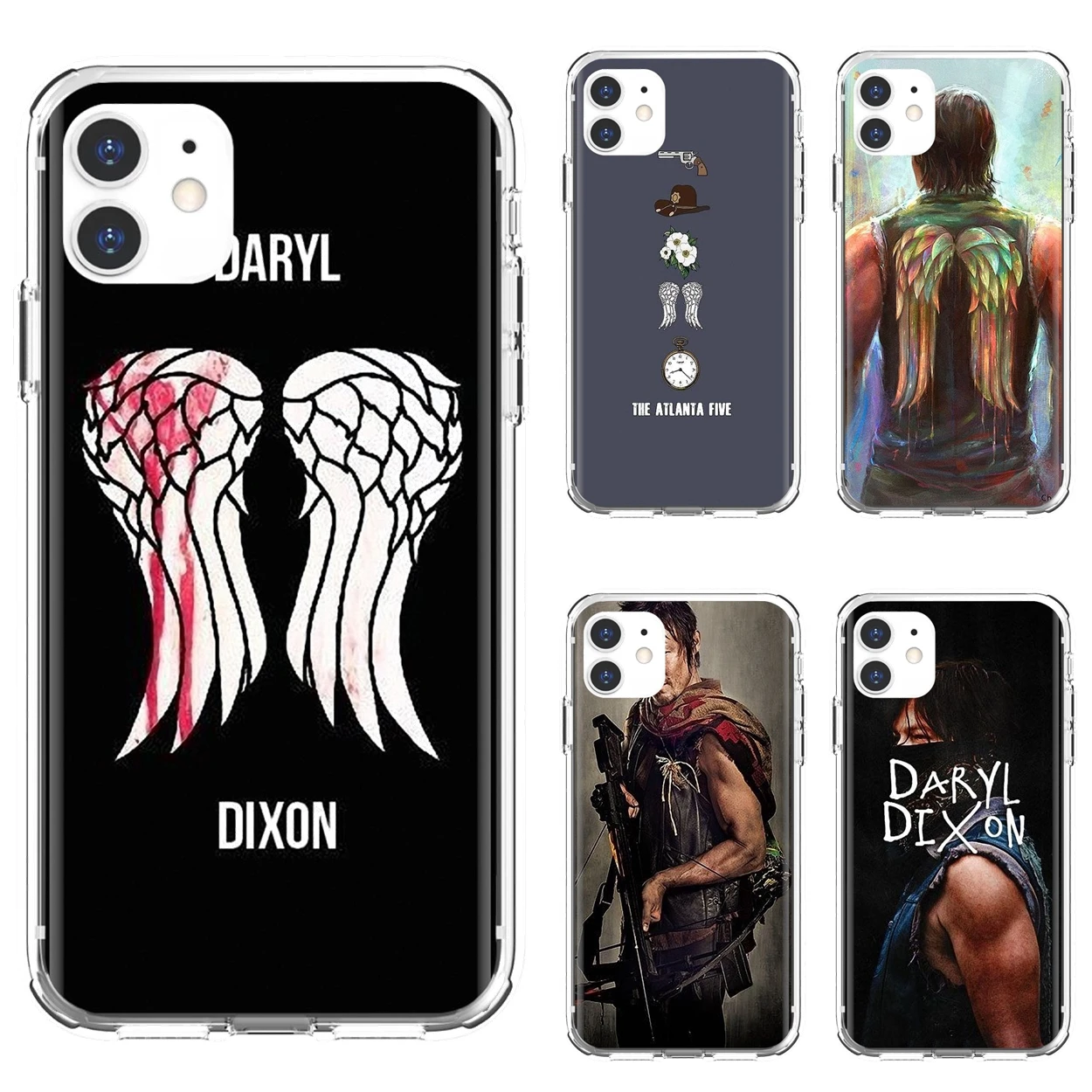 

The-Walking-Dead-Daryl-Dixon-Wings-Art For iPod Touch iPhone 10 11 12 Pro 4S 5S SE 5C 6 6S 7 8 X XR XS Plus Max 2020 Soft Cover