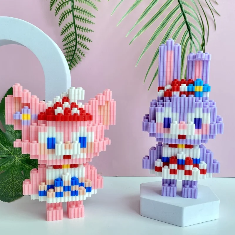 Конструктор Ститч из мультфильма Disney миниатюрные строительные блоки сделай сам