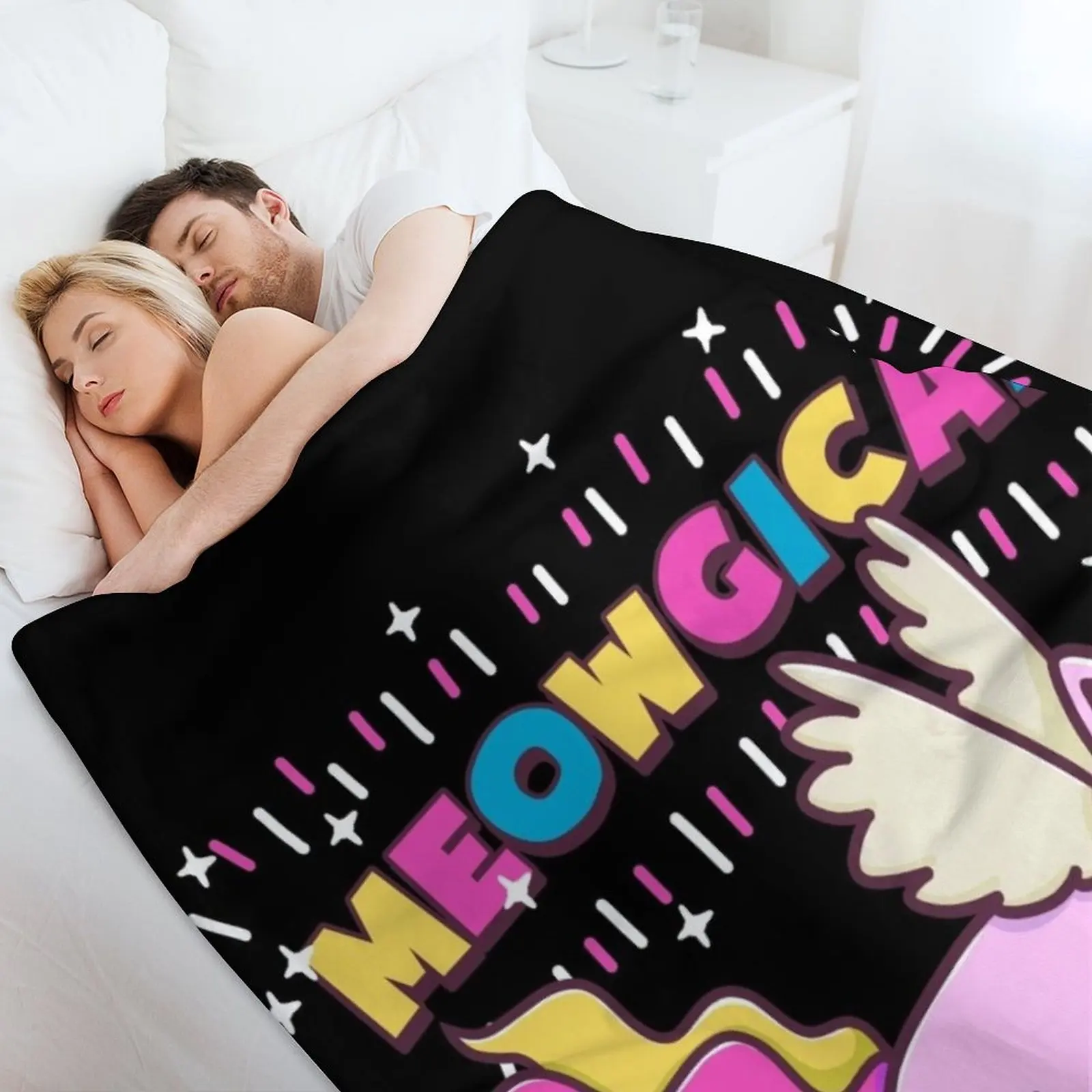 Единорог Кот | Одеяло Meowgical Rainbow большое одеяло для малышей одеяла