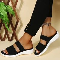 summer platform sandals 2022 fashion women strap gladiator sandal wedges shoes casual woman peep toe espadrille femme