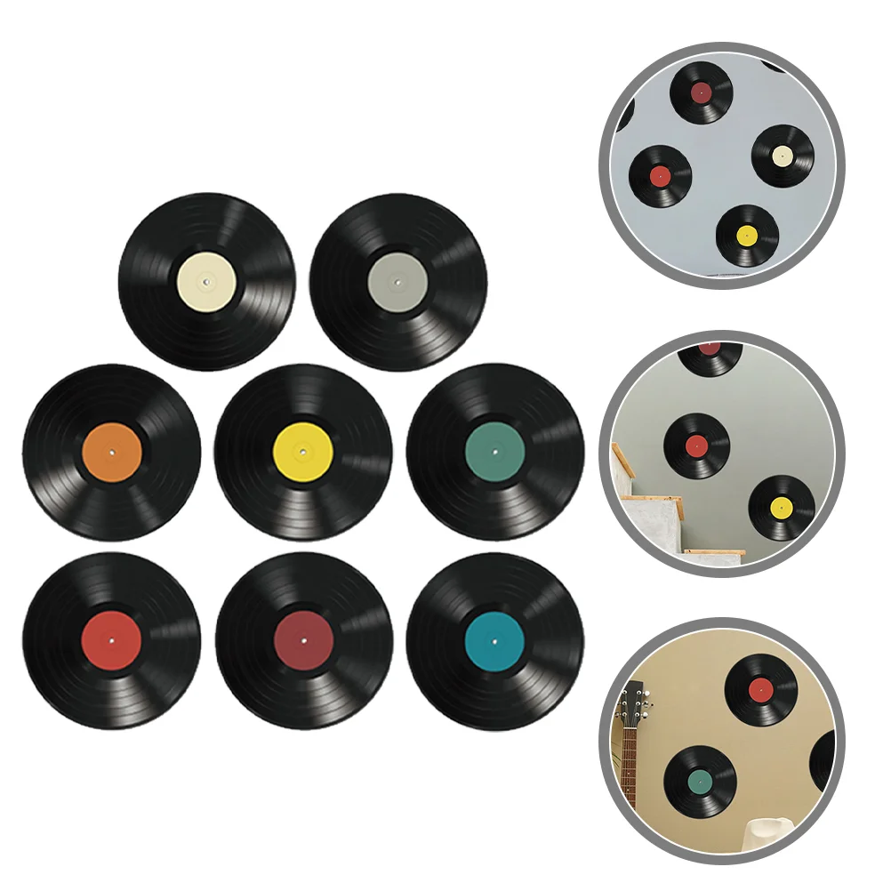 Vinyl Record Decoration Disco Party Sticker Records Ornament Interior Adornments