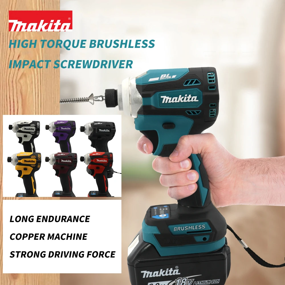 Makita Dtd171 Бесщеточная Электрическая Ударная Дрель 18 В Аккумуляторная С