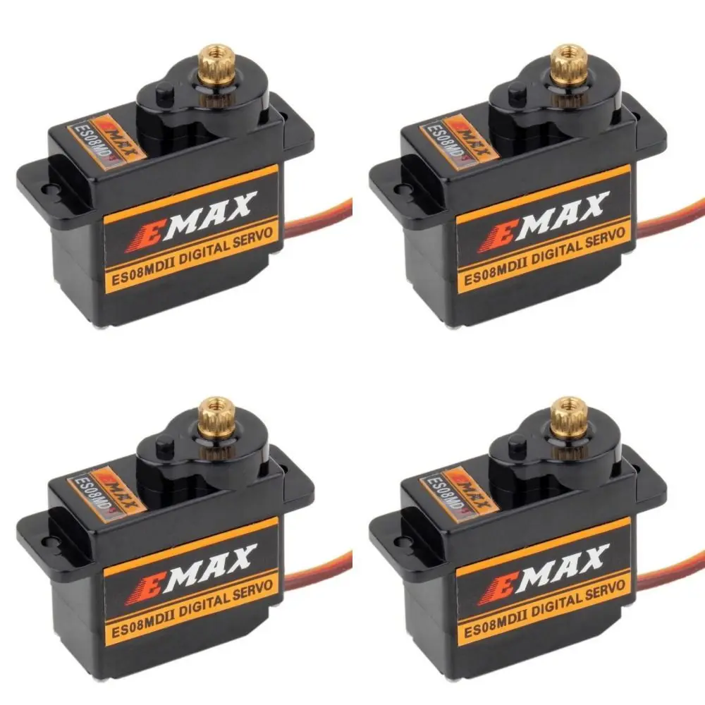 Цифровой сервопривод ES08MDII, 2,4 Кг, металлическая шестерня, высокоскоростной сервопривод для вертолета, самолета, RC сервопривод, игрушечный автомобиль, лодка