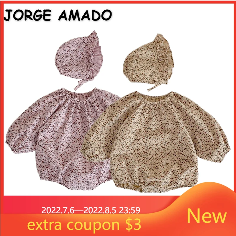 

Новинка осенняя одежда для маленьких девочек боди Розовый Абрикосовый комбинезон с длинными рукавами и круглым воротником хлопковый комби...