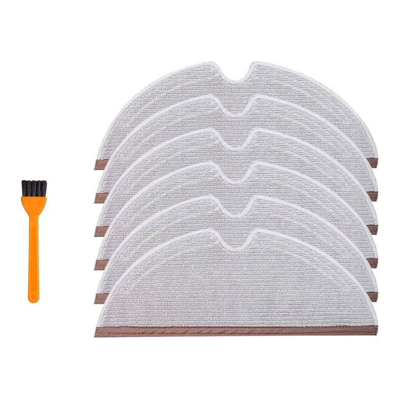 

6 Mop Cloths Microfiber Mop Cloth For Roborock S4 S5 S6 E4 E20 E25 E35 S50 Xiaomi Mi Mijia Robotic Vacuum Cleaner Parts