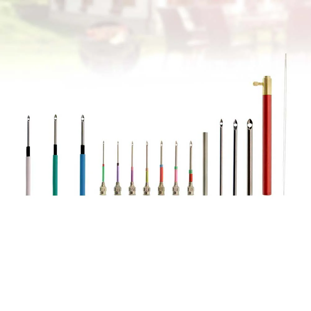 

Embroidery Set Felting Punch Needles Embroidery Kits Tambour Tool Drums Adults Blunt Needles Large Eye Toolkit