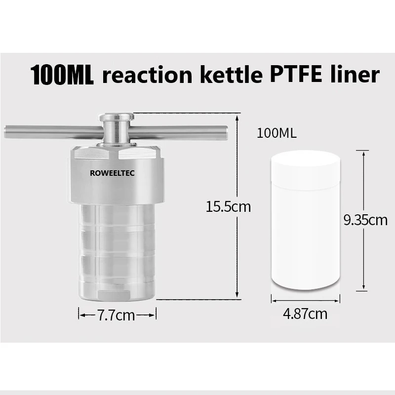 

100 мл гидротермальный Автоклавный реактор с камерой PTFE Гидротермический синтез ATT