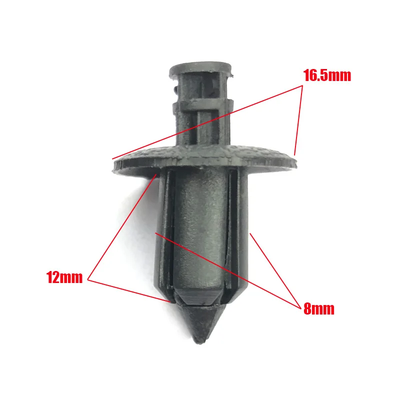20/50Pcs Universal Car Fairing Rivet Setting Panel Fastener Clips 6mm 7mm 8mm Plastic Push Pin |